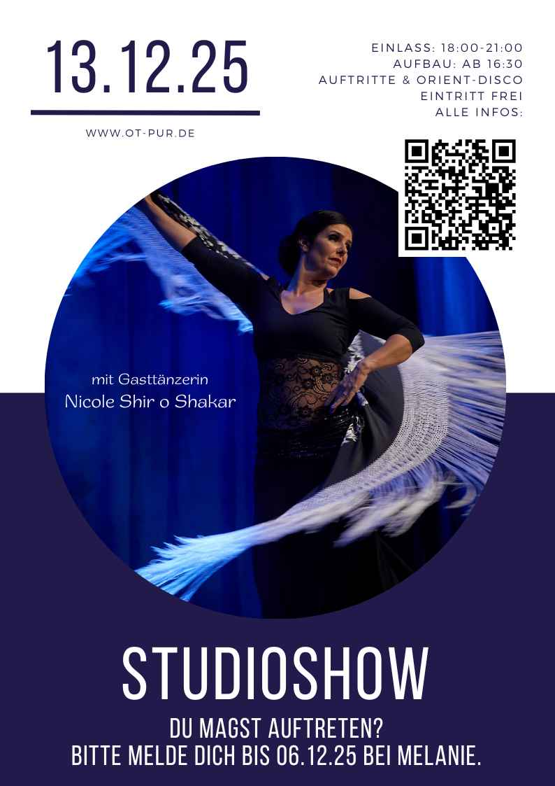 Weihnachtsfeier 2025 in der Tanzschule OT pur mit Gasttänzerin Nicole Shir o Shakar