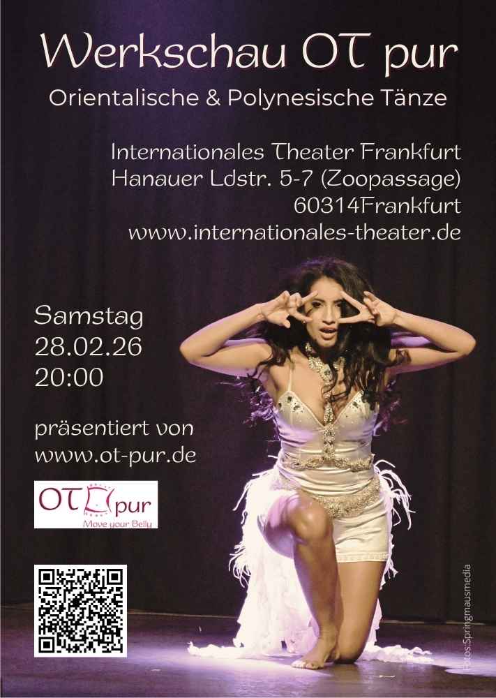 Werkschau OT pur - Jahresshow 2026 - Bauchtanz, Tribal Fusion, FCBD, Ori Tahiti & Hula - in Frankfurt - Fotos: Springmausmedia