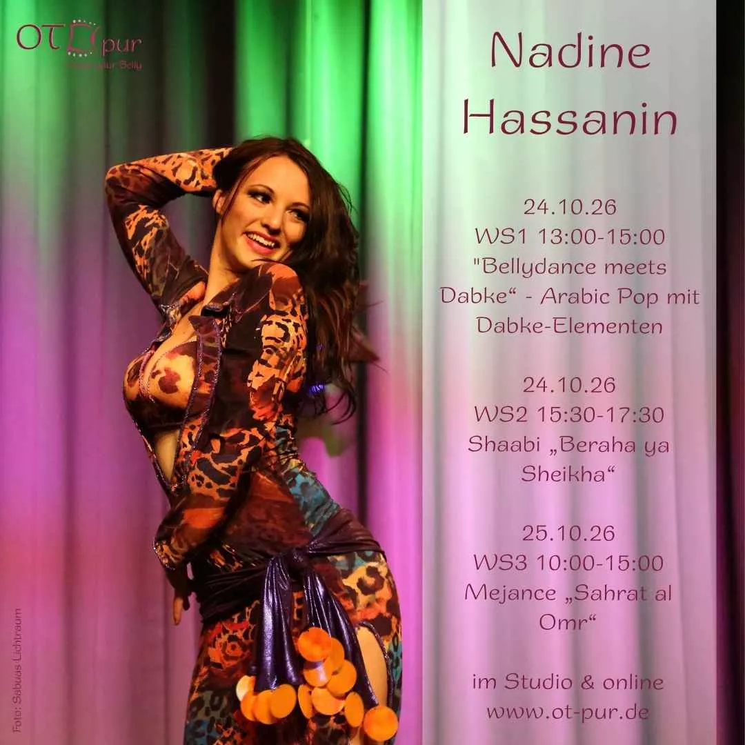 Workshops mit Nadine Hassanin in Frankfurt & online - www.ot-pur.de - Foto: D. Rabe