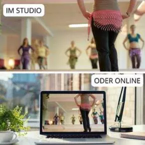 Teilnahme in Präsenz oder online? OT pur - Move your Belly - Foto: Sabuas Lichtraum